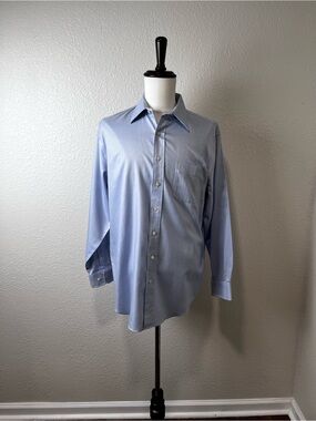 Cooper and Stewart Blue Button Down Size 16.5, 34/35